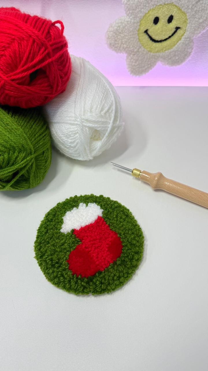 Mug Rug Punch Needle